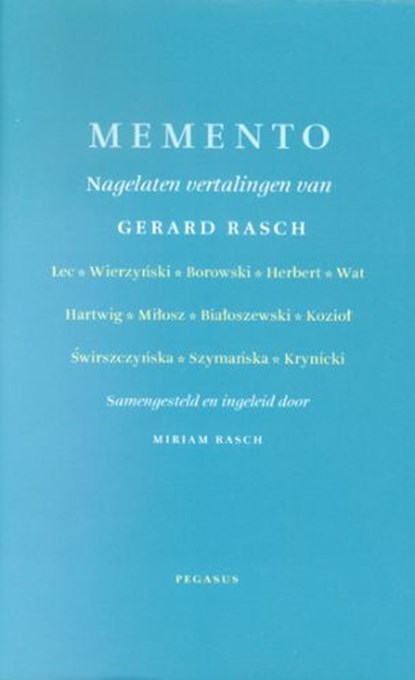 Memento, M. Rasch - Gebonden - 9789061432944