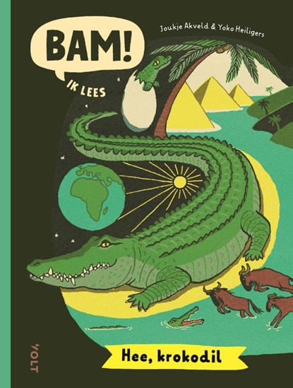 BAM! Ik lees: Hee, krokodil, Joukje Akveld - Gebonden - 9789062227181