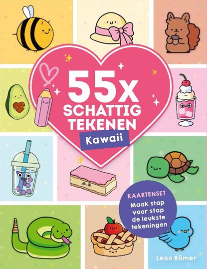 55x schattig tekenen Kawaii, Leon Römer - Losbladig - 9789062227891