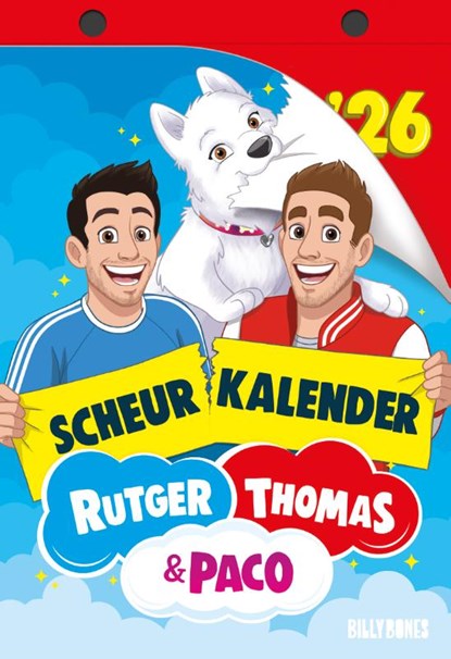 De scheurkalender van Rutger, Thomas & Paco 2026, Rutger Vink ; Thomas van Grinsven - Paperback - 9789062360284