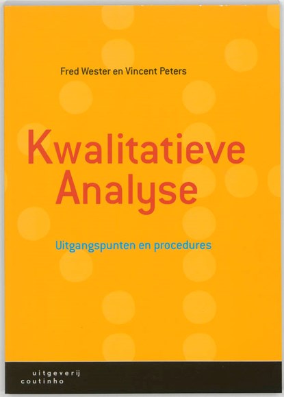Kwalitatieve analyse, F. Wester ; Veronika Peters - Paperback - 9789062834044