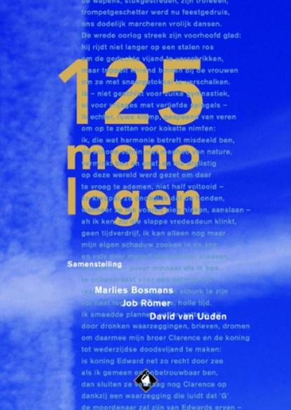 125 monologen, Marlies Bosmans ; Job Römer ; David van Uuden - Paperback - 9789064039072