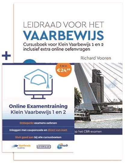 Leidraad voor het Vaarbewijs + Online Examentraining, Richard Vooren - Paperback - 9789064107634