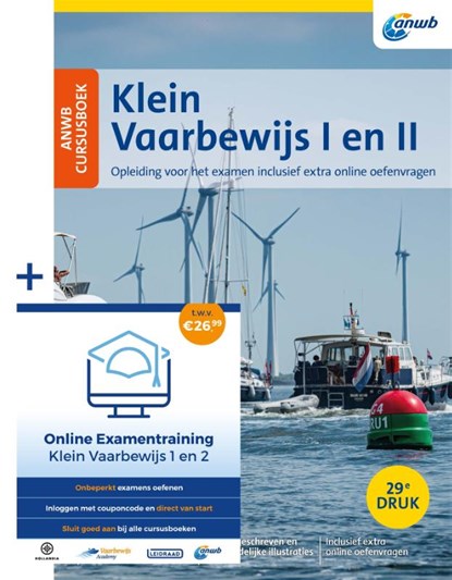 Cursusboek Klein Vaarbewijs I en II + Online Examentraining, Eelco Piena - Paperback - 9789064107788
