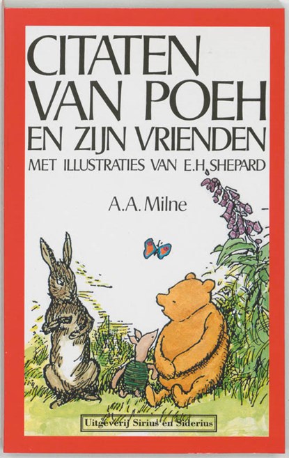 Citaten van Poeh en zijn vrienden, A.A. Milne - Paperback - 9789064410871