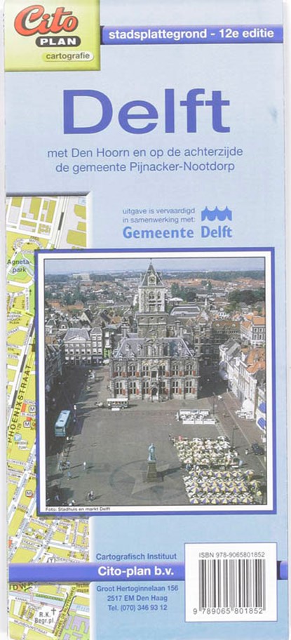 Citoplan stadsplattegrond Delft, Cartografisch Instituut Cito-plan - Losbladig - 9789065801852