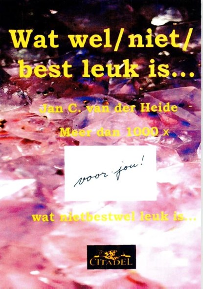 Wat wel/ niet/ best leuk is..., J.C. van der Heide - Paperback - 9789065860729