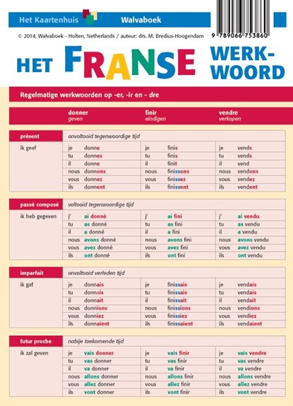 Het Franse werkwoord, M. Bredius-Hoogendam - Losbladig - 9789066753860