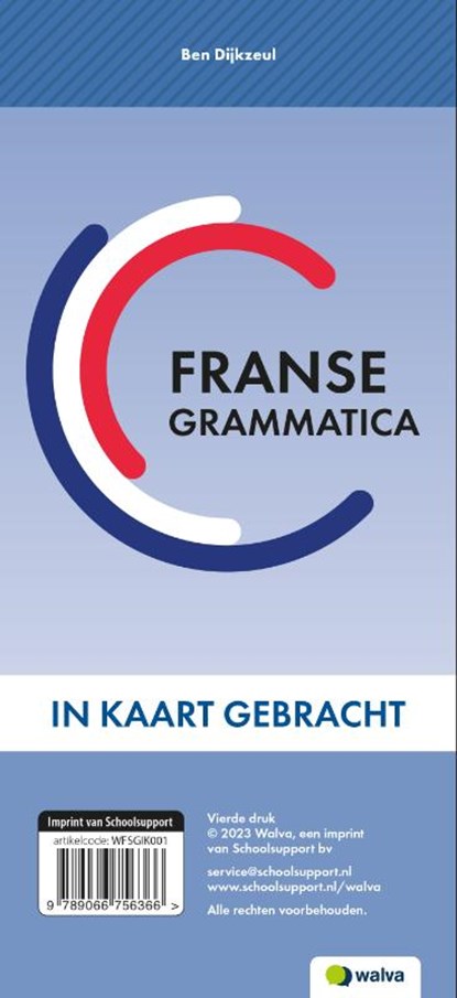 Franse grammatica in kaart gebracht, B. Dijkzeul - Paperback - 9789066756366