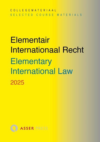 Elementair Internationaal Recht 2025 / Elementary International Law 2025, Tarik Gherbaoui ; Frank Bakker - Paperback - 9789067043731