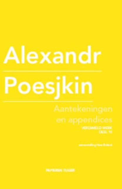Aantekeningen en appendices, Alexandr Poesjkin - Gebonden - 9789067283168