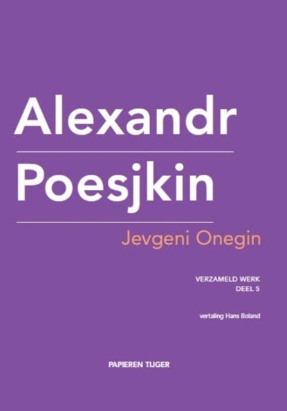 Jevgeni Onegin, Alexandr Poesjkin - Gebonden - 9789067283274