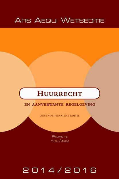 Huurrecht 2014/2016, Ars Aequi - Paperback - 9789069166063