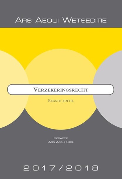 Verzekeringsrecht 2017/2018, Ars Aequi Libri - Paperback - 9789069168654