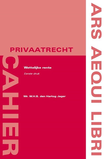 Wettelijke rente, W.H.B. den Hartog Jager - Paperback - 9789069169965