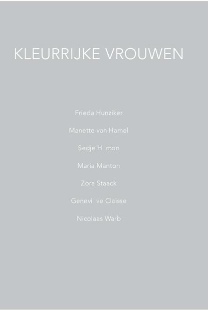 Kleurrijke vrouwen, Swart ; Oostinga ; De Wit - Paperback - 9789071937439