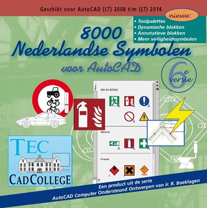 8000 Nederlandse Symbolen voor AutoCAD, Ronald Boeklagen - Gebonden - 9789072487841