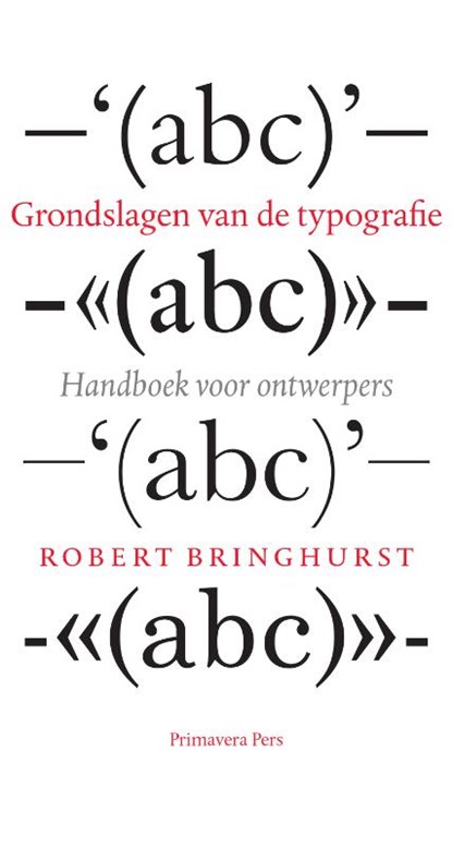 Grondslagen van de typografie, R. Bringhurst - Paperback - 9789074310864