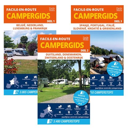 Facile-en-Route Campergids Deel 1/2/3, E.M. van den Dobbelsteen - Paperback - 9789076080802