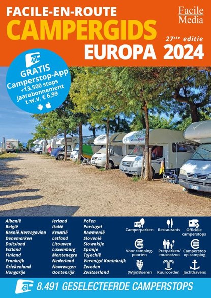 Facile-en-Route Campergids Europa 2024, E.M. van den Dobbelsteen - Paperback - 9789076080833