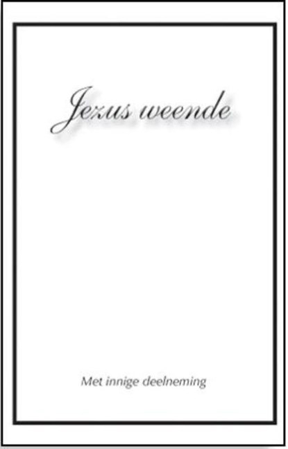 Jezus weende, D.J. Budding - Losbladig - 9789076466194