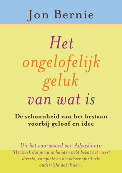 Het ongelofelijke geluk van wat is, Jon Bernie - Paperback - 9789076681412