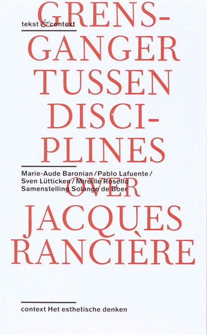 Over het werk van Jacques Rancière, S. de Boer - Paperback - 9789078088158