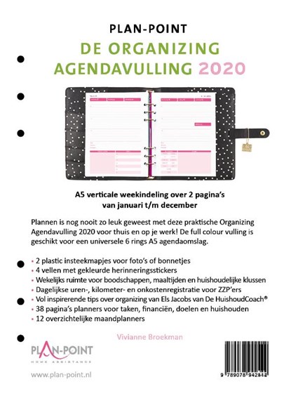 De Organizing Agendavulling 2020, Vivianne Broekman - Overig - 9789078942412