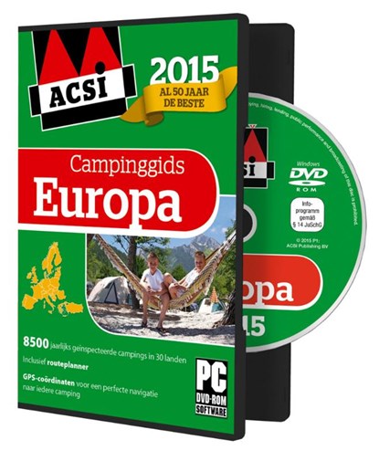 ACSI Campinggids : ACSI campinggids Europa 2015 + DVD, ACSI - Overig - 9789079756940