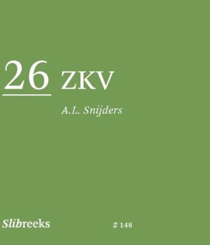 26 ZKV, A.L. Snijders - Paperback - 9789079875726