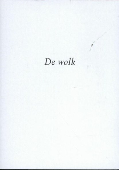 De wolk, Elisabeth Tonnard - Paperback - 9789079875870