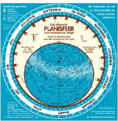 Planisfeer voor Nederland en Belgie, Rob Walrecht - Paperback - 9789080149618