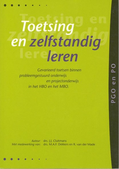 Toetsen en zelfstandig leren, J.J. Cluitmans - Paperback - 9789080488342