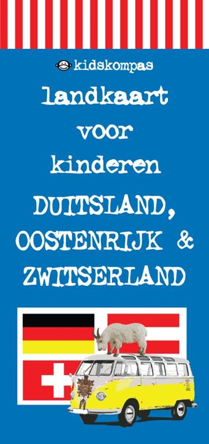 KidsKompas Kinderlandkaart Duitsland, Oostenrijk en Zwitserland, Janneke van Amsterdam ; Dagmar Jeurissen - Overig - 9789080764187