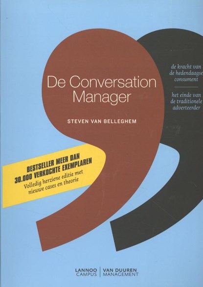 De conversation manager 2013, Steven van Belleghem - Paperback - 9789081516389