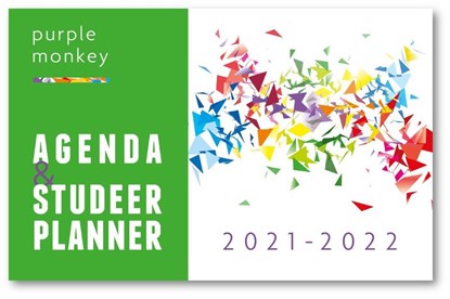 Purple Monkey Agenda en Studeerplanner 2021-2022, John Cliteur - Gebonden - 9789081920360