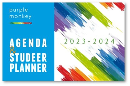 Purple Monkey Agenda en Studeerplanner 2023-2024, John Cliteur - Gebonden - 9789081920384