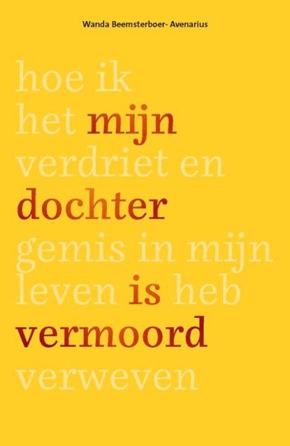 Mijn dochter is vermoord, Wanda Beemsterboer - Paperback - 9789081932264