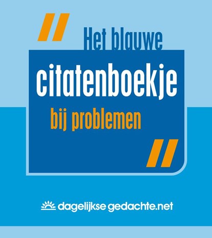 Het blauwe citatenboekje bij problemen, Olaf Hoenson - Gebonden - 9789082202618