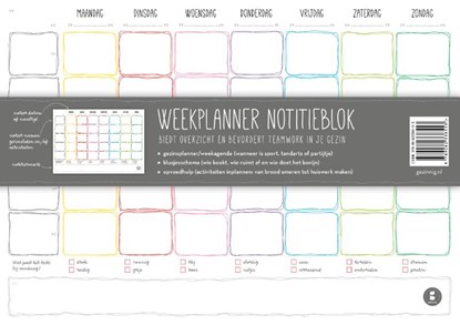 Weekplanner notitieblok, Rianne van Essen - Paperback - 9789082338553