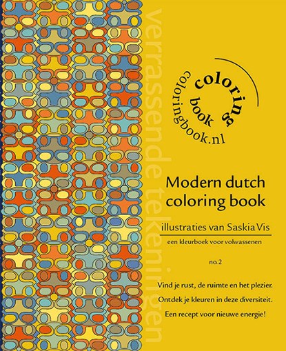 Modern dutch coloring book, Saskia Vis - Paperback - 9789082533712