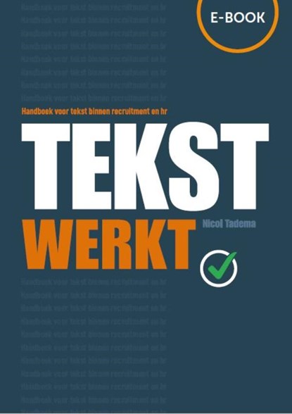 Tekst werkt, Nicol Tadema - Ebook - 9789082606881