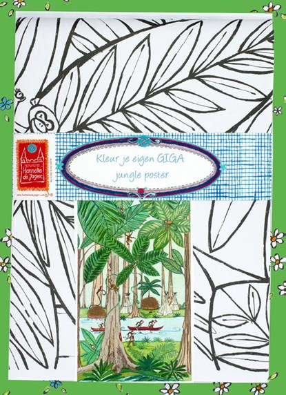 Kleur je eigen Giga jungle poster, niet bekend - Losbladig - 9789082658064