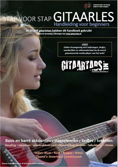 Stap voor Stap Gitaarles Handboek - Inclusief Online Videos & Streaming Samples, Jan van der Heide - Paperback - 9789082803204