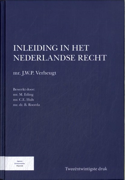 Inleiding in het Nederlandse recht, J.W.P. Verheugt - Gebonden - 9789082849516
