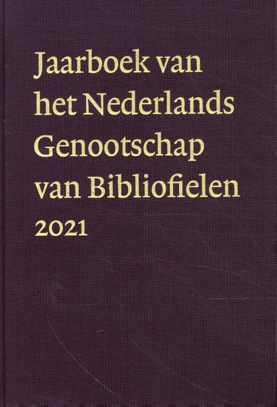 Jaarboek van Nederlands Genootschap van Bibliofielen 2021