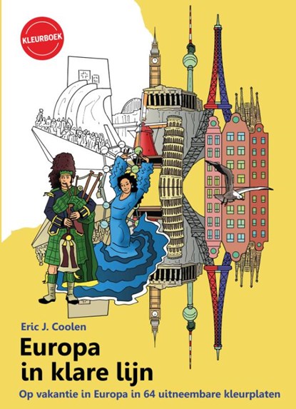 Europa in klare lijn kleurboek, Eric Coolen - Paperback - 9789083077857