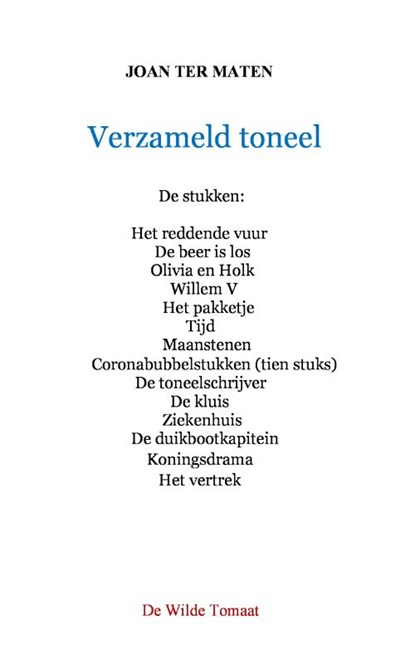 Verzameld toneel, Joan Ter Maten - Paperback - 9789083091099
