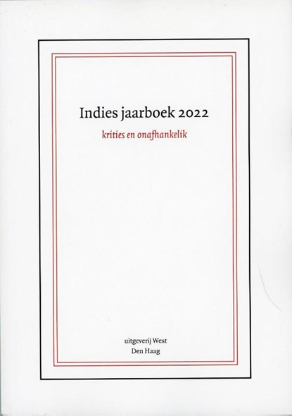 Indies jaarboek 2022, Esther Wils - Paperback - 9789083203812