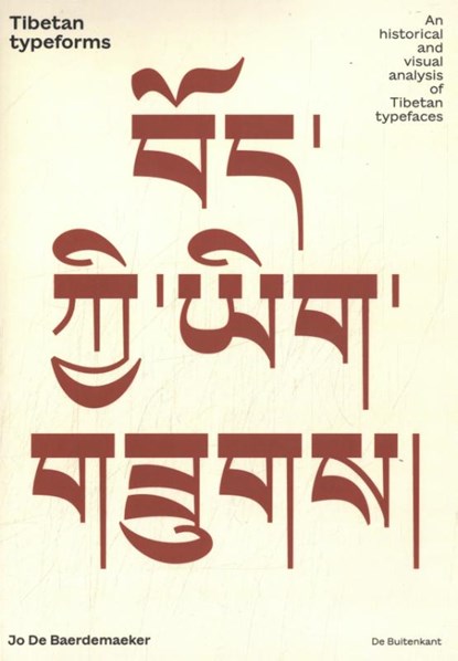 Tibetan typeforms, Jo de Baerdemaeker - Paperback - 9789083269221